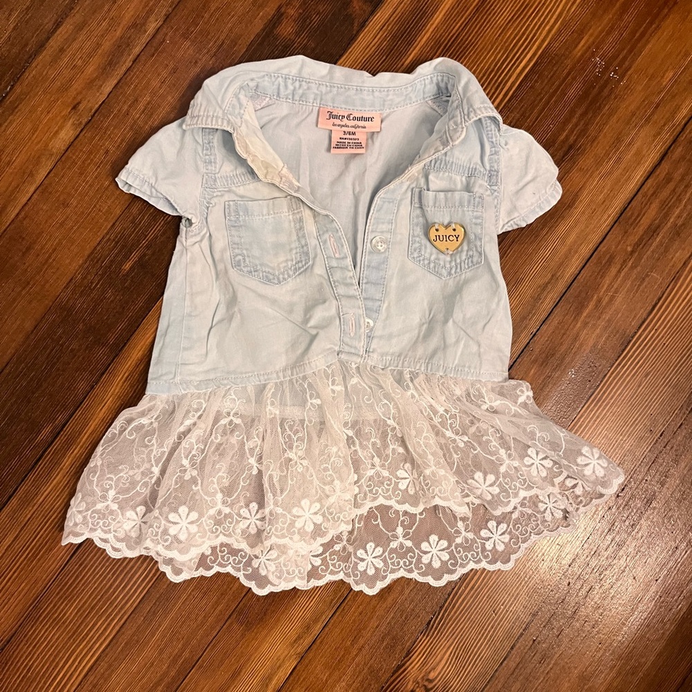 Juicy couture shirt for baby 3-6 months